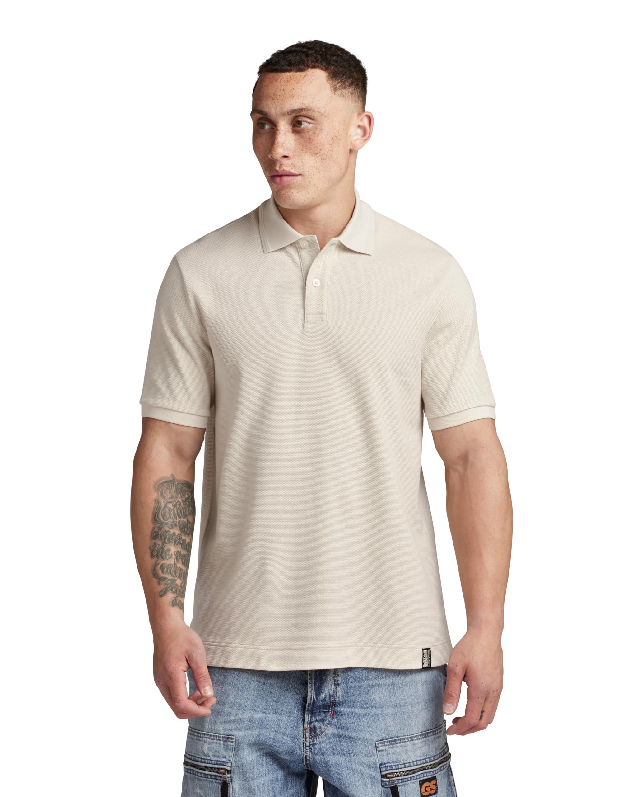 G-Star Men's Essential Polo, Beige (whitebait D22783-D287-1603), XXL