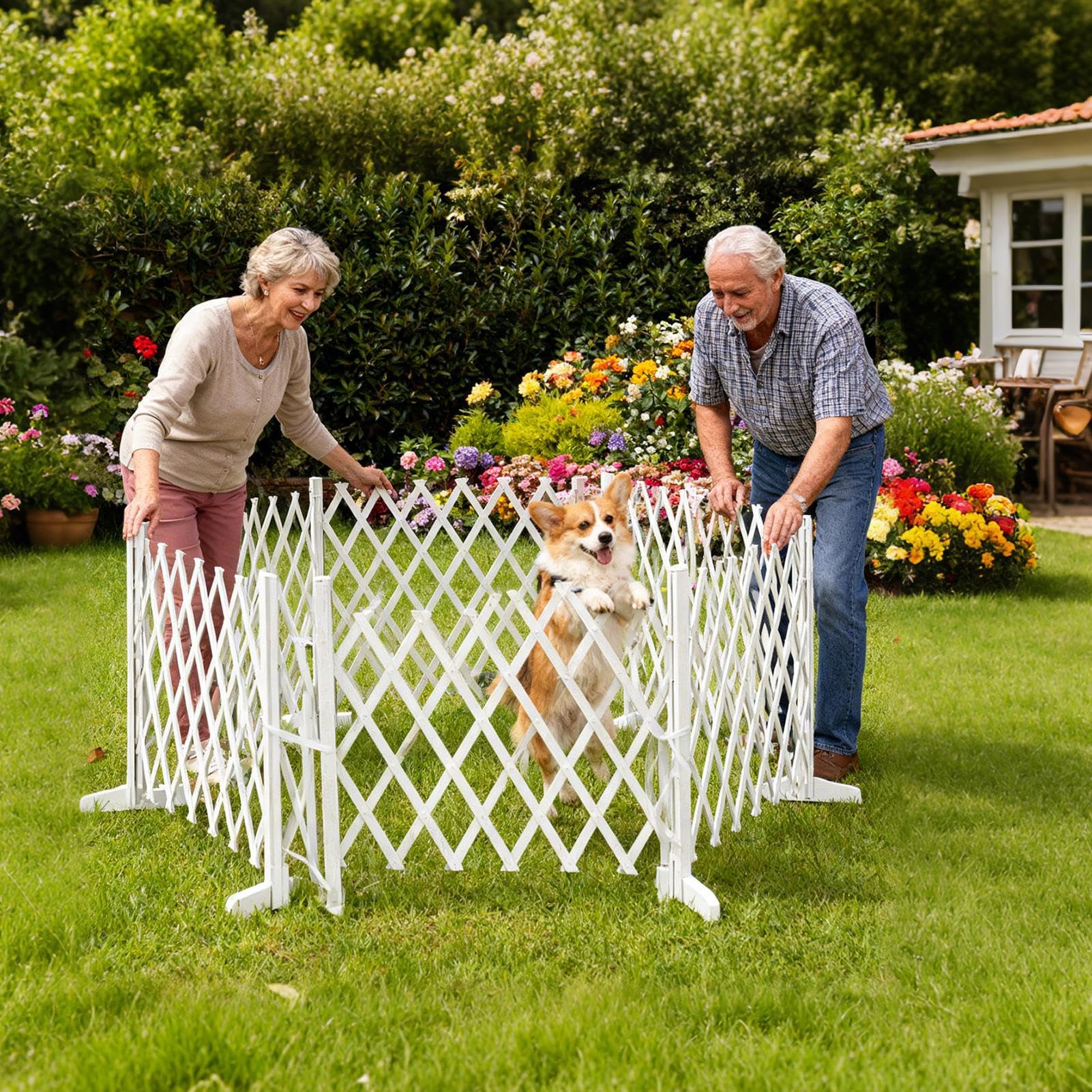 Cancello per animali domestici, barriera in legno per gatti e cani, materiale in acciaio ABS, design retrattile anti-salita, corridoio, portico, cucina, camera da , garage, soggiorno