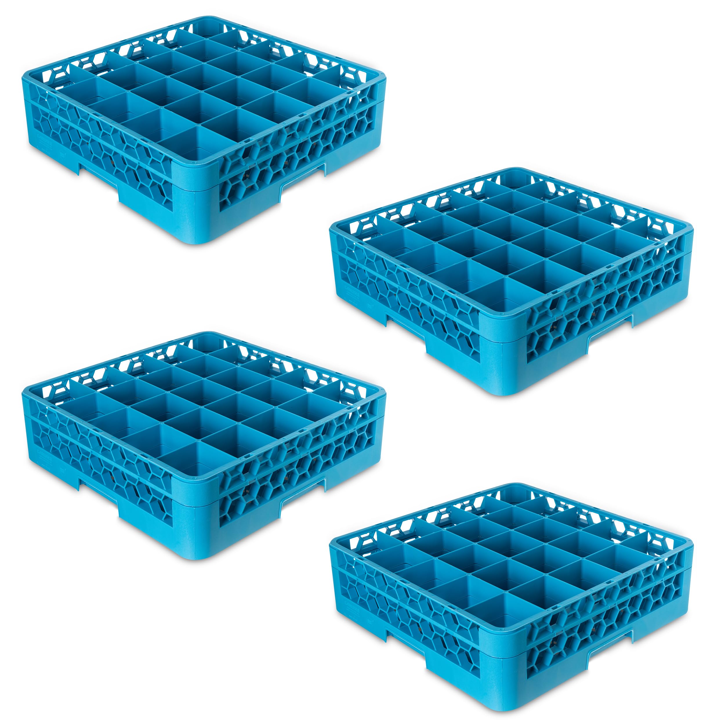 Utopia Warewashing, CARG25-114000-B01001, estante de vidrio de 25 compartimentos + 1 extensor (caja de 1)