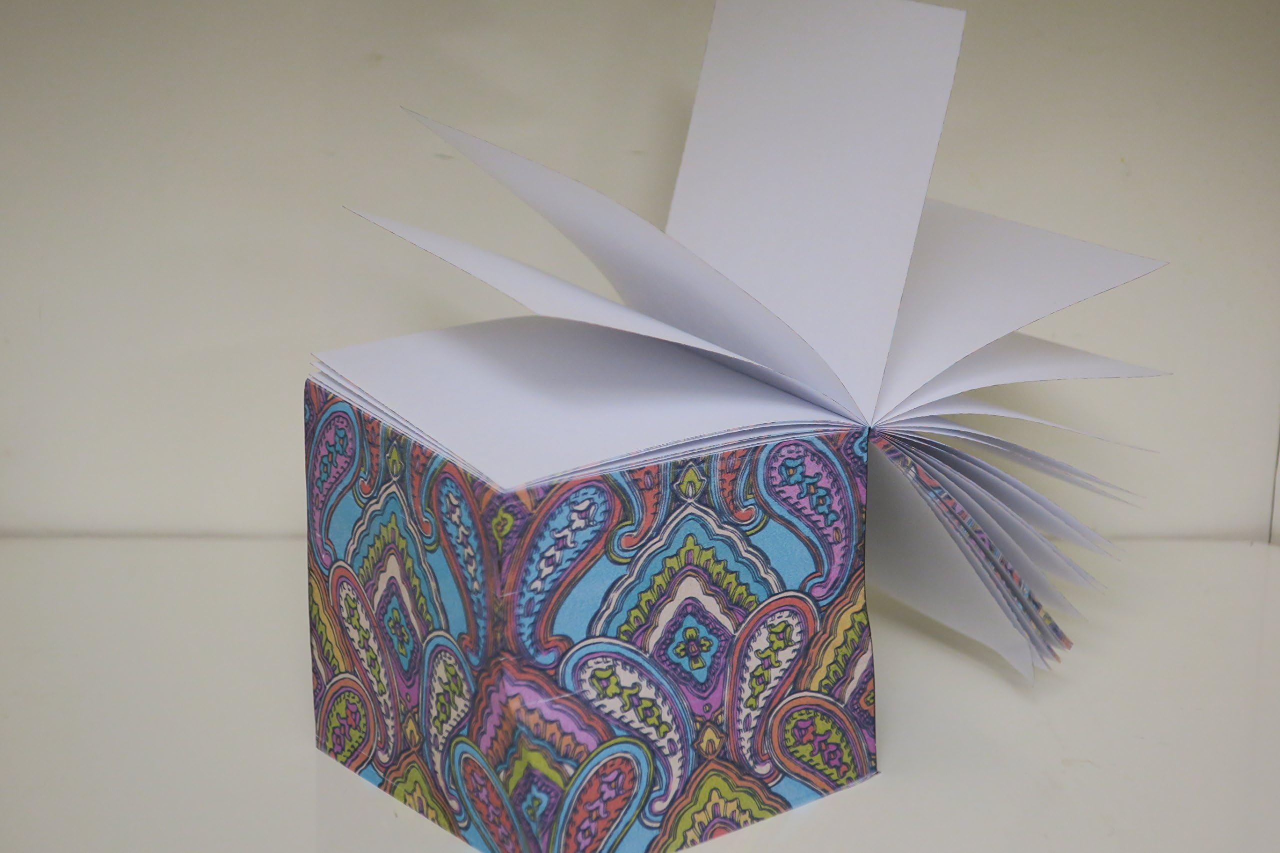 Notepad Cube 3"X3" 970 White Tear Off Sheets Pad Non Stick Non Loose Memo Pad For Office, Home And School Use
