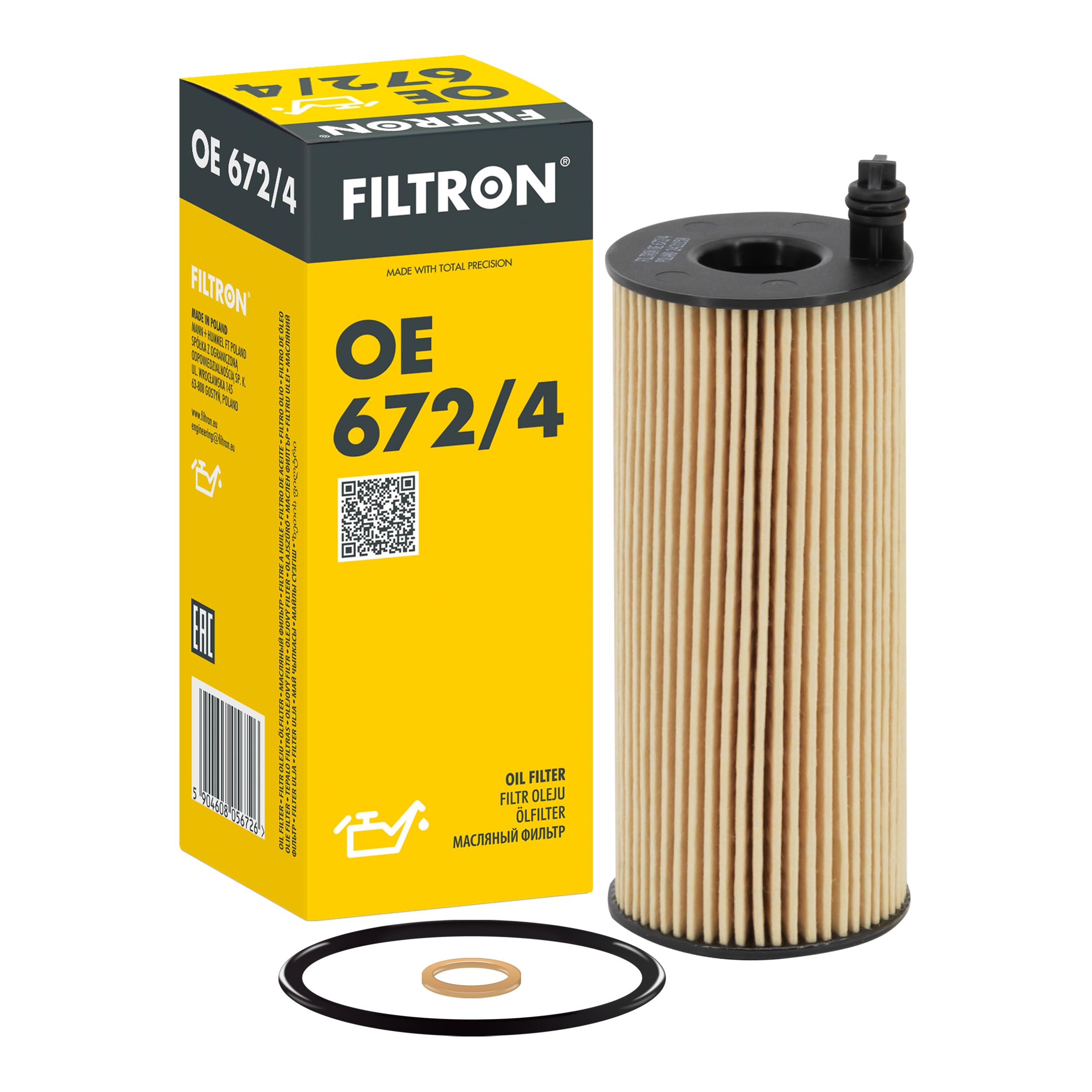 FILTRON Oil filter BMW,TOYOTA,MINI OE 672/4 11428507683,04152WA01000 Engine oil filter