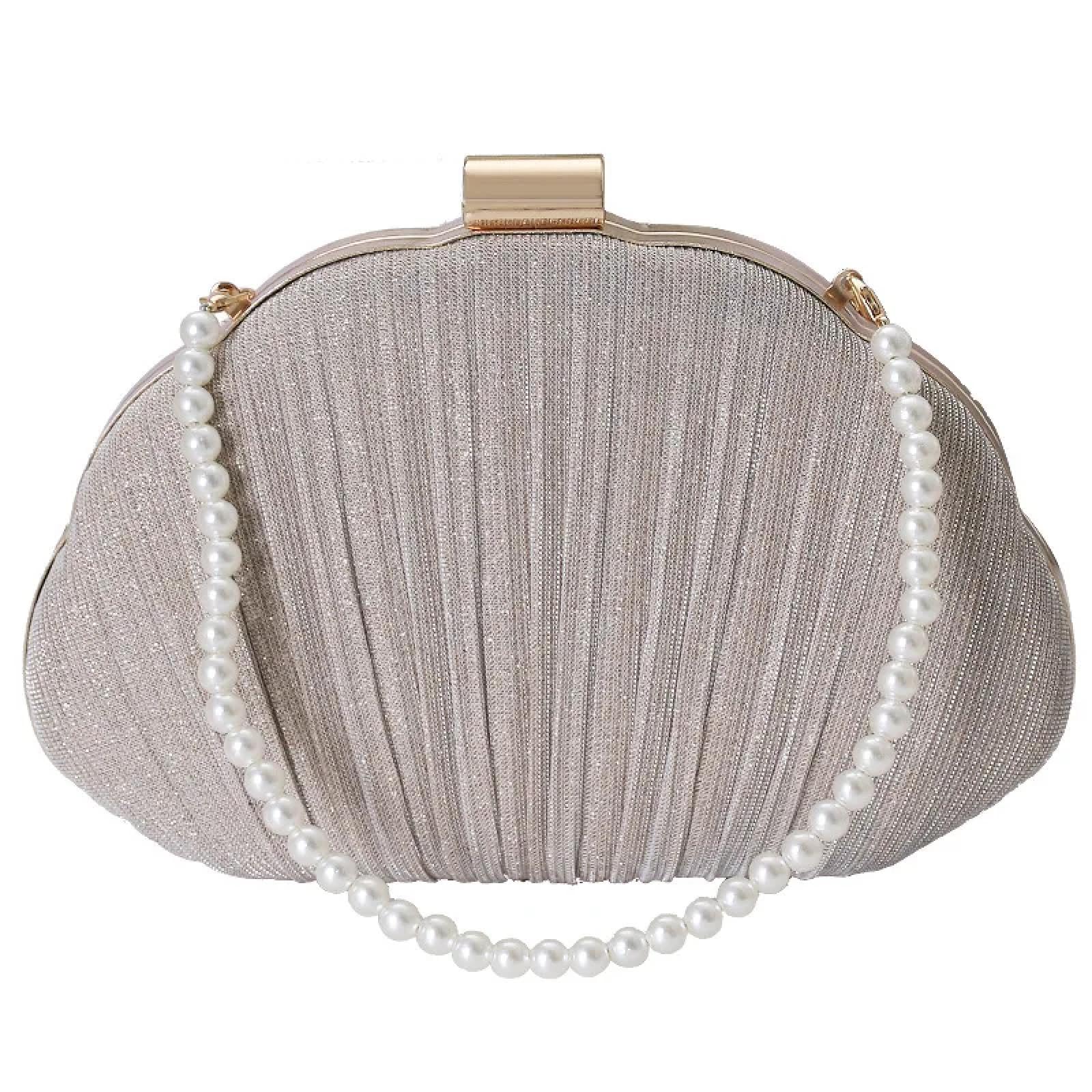 Abendtasche Damen Clutch Abend Taschen Frauen Bankett Tasche Damen Handtasche Shell Clutch Geldbörse Perlen Griff Taschen Über Schulter Brieftaschen