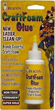 Beacon CraftFoam Glue, 2-Ounce Bottle, 12-Pack