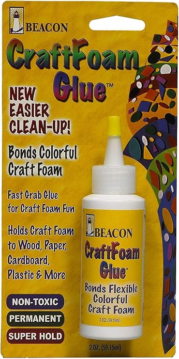 Beacon CraftFoam Glue, 2-Ounce Bottle, 12-Pack