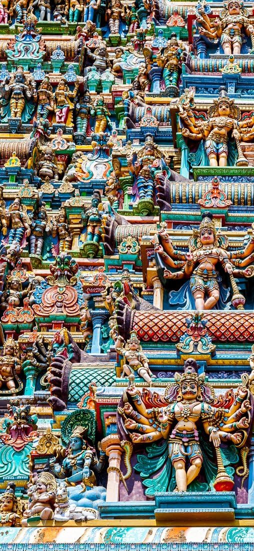 PeelitStickitHindu Temple, Wallpaper Design, Wall Mural ID-015, vinyl