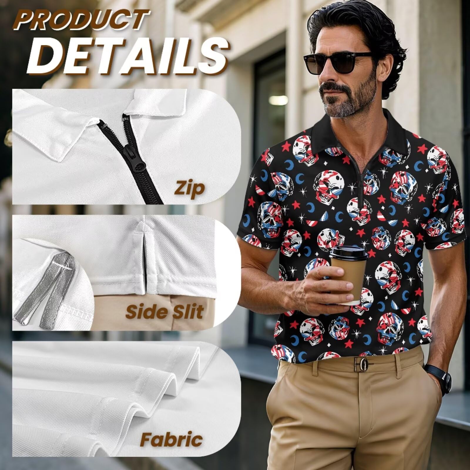 Herren-Polo-Shirt, Golf-Shirt, schmale Passform, athletisches Oberteil, Kragen, T-Shirts für Business, Strandparty, XS-6XL