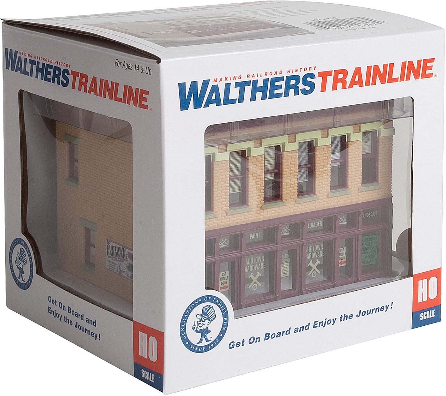 Walthers Trainline HO Scale Building/Structure Midtown Hardware (Assembled)