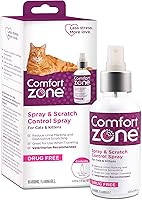 Comfort Zone Cat Calming Pheromone Spray 4oz - Drug-Free Relief from Scratching, Urine Marking & Stress Behaviors