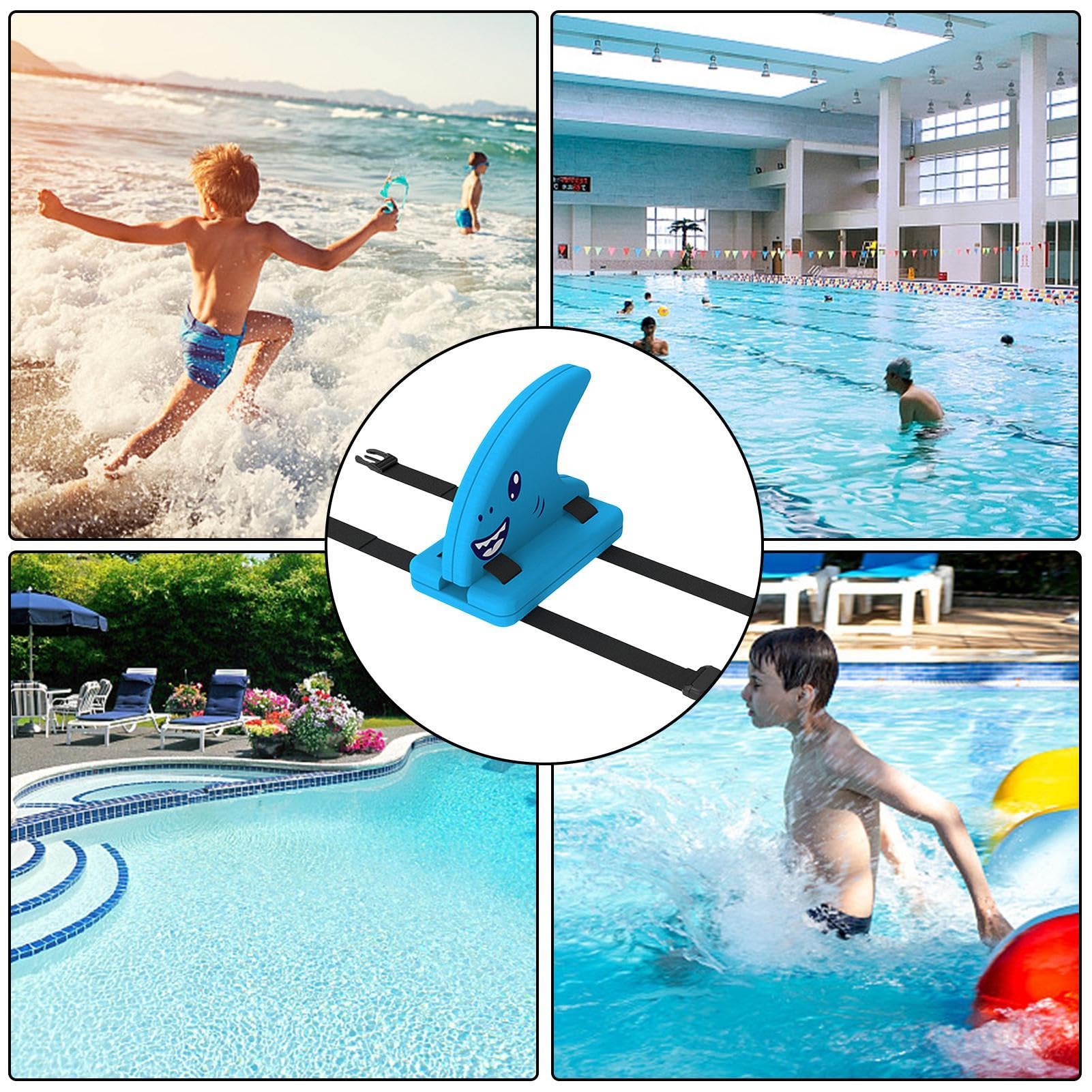 Haifischflosse Schwimmhilfe Für Kinder - Verstellbarer Schwimmtrainer Aus EVA
