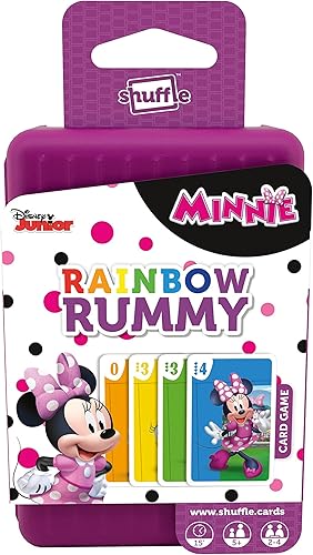 Miniatura 2 de Shuffle Minnie Mouse de Disney arco iris juego de cartas rummy