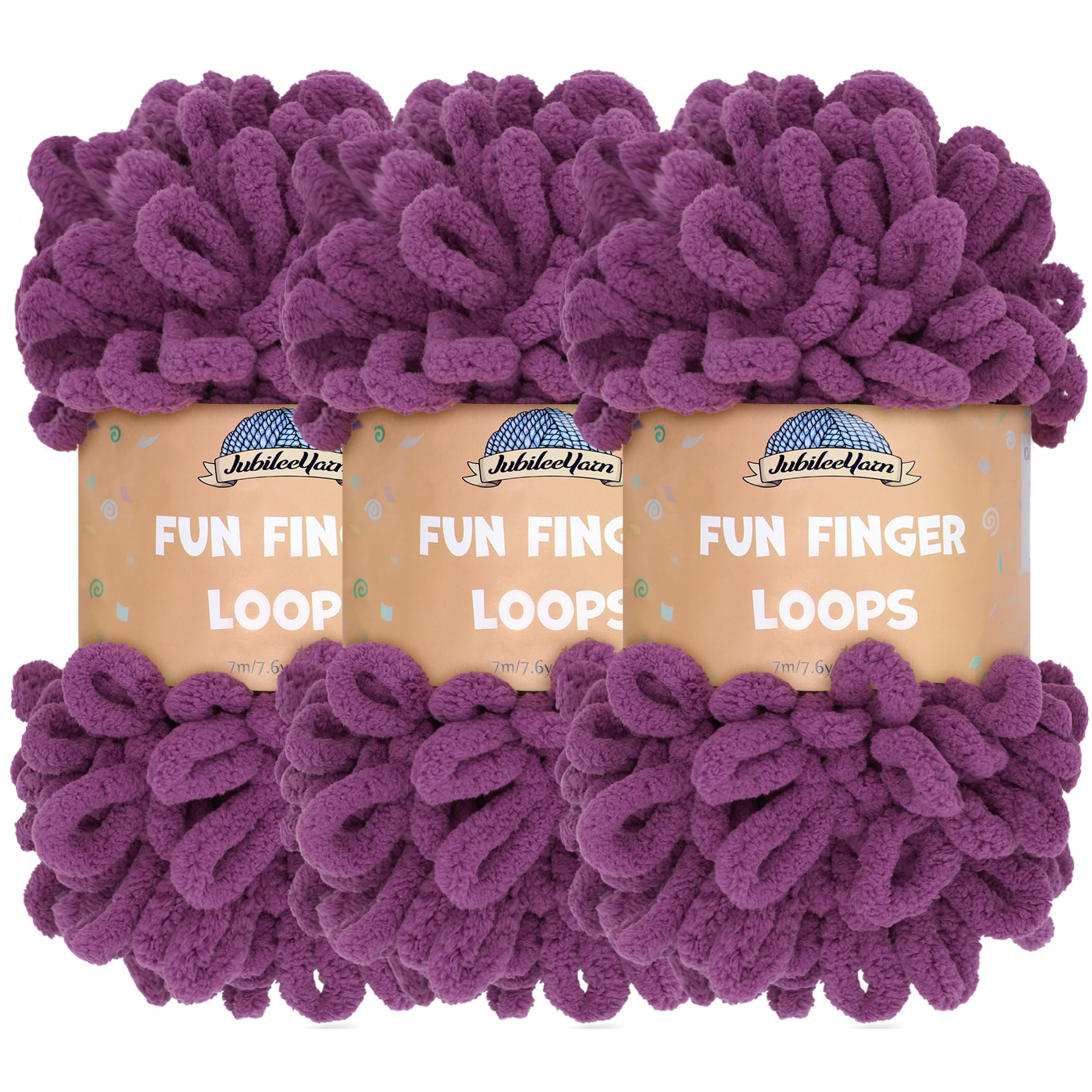 Finger Loop Yarn BambooMN JubileeYarn Fun Finger Loops Yarn - Jumbo Arm ...