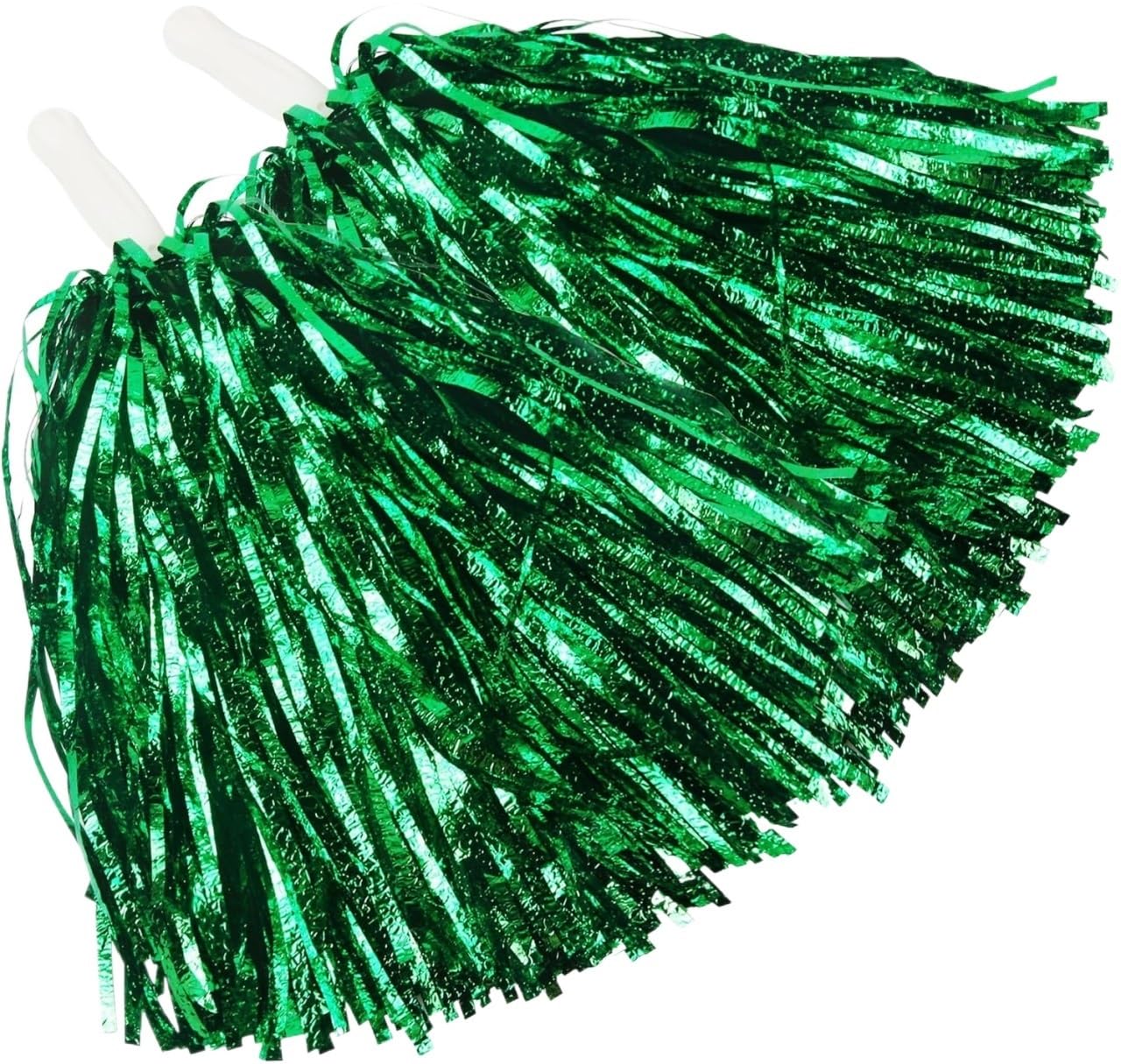 Pompom Cheerleading Pom Poms Handle Cheer Balls Pompoms Accessories for Cheerleaders(2 pcs Green)