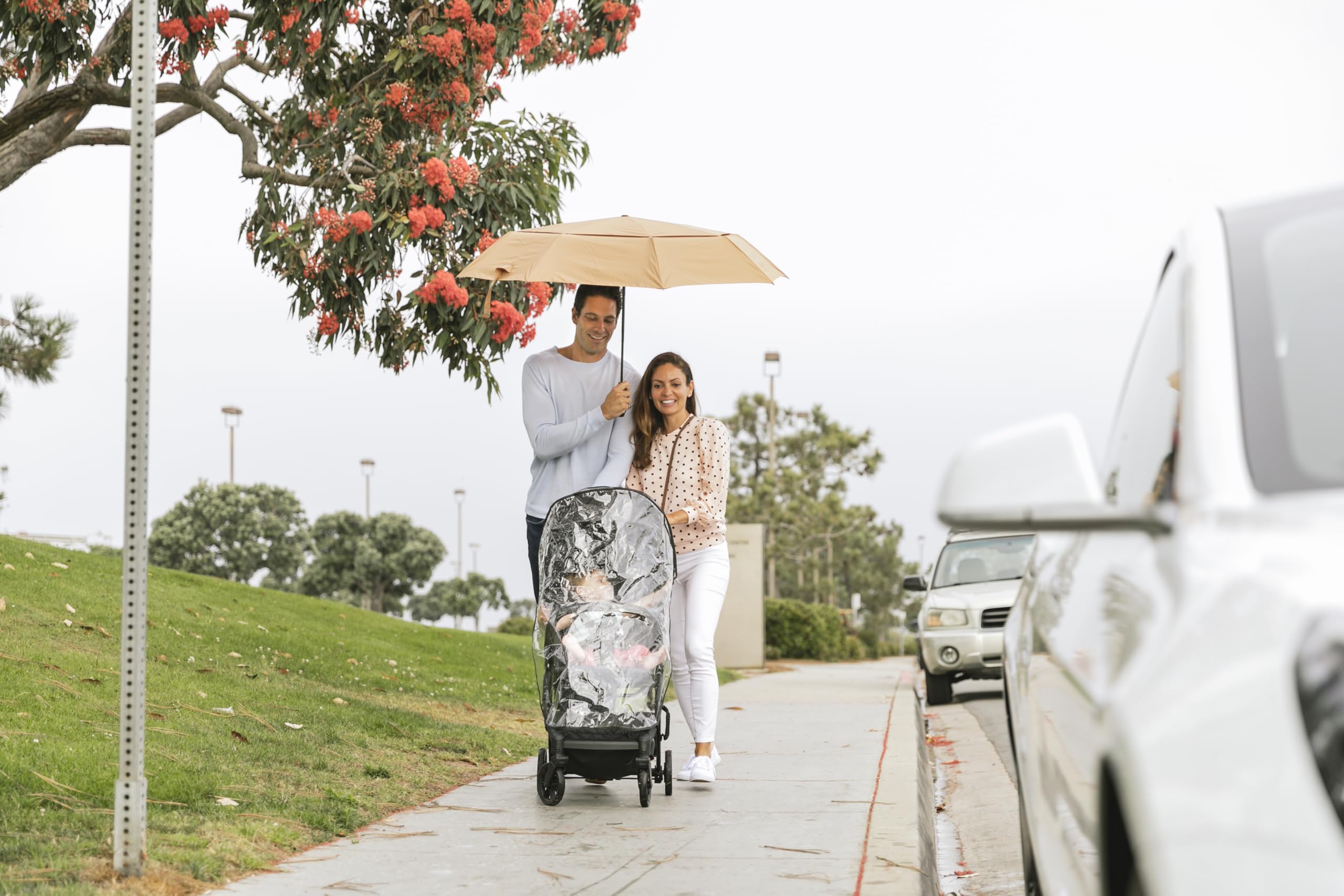 Inglesina Quid³ Housse de pluie transparente pour poussette Quid³ Installation simple, protège de la pluie, du vent et des insectes – Sans BPA, protection contre les intempéries par temps froid