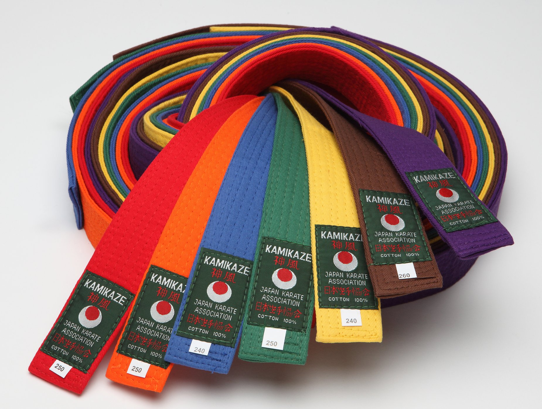 Ceinture Judo Marron Ceinture Karaté Kamikaze 260cm Rangées