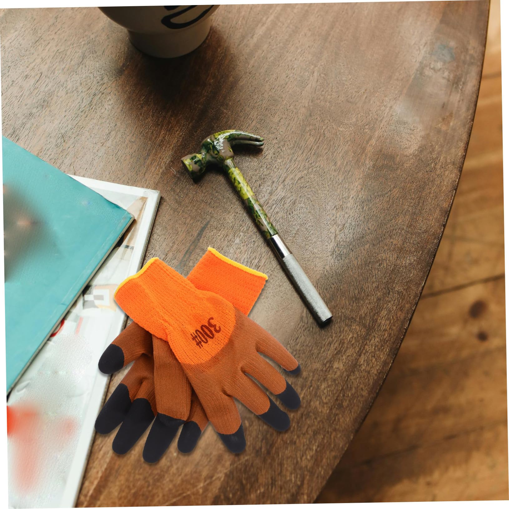 Cabilock 10 Paires de protection du travail chaud de travail par temps froid Orange