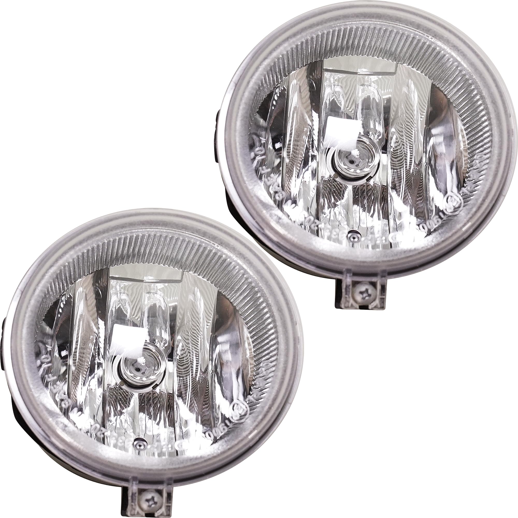 Evan Fischer Front Fog Light Set of 2 Compatible With 2010 Chrysler Sebring, Fits 2010 Dodge Charger OE comparable Halogen With bulbs Driver and Passenger Side