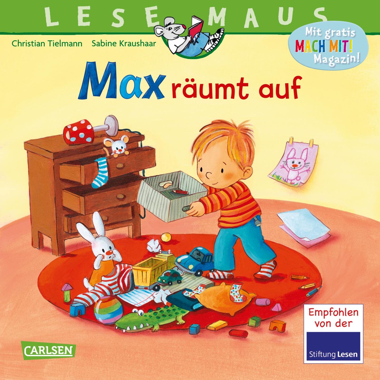 LESEMAUS 119: Max räumt auf: Bilderbuch ab 3 Jahre | mit vielen Aufräumtipps für die ganze Familie