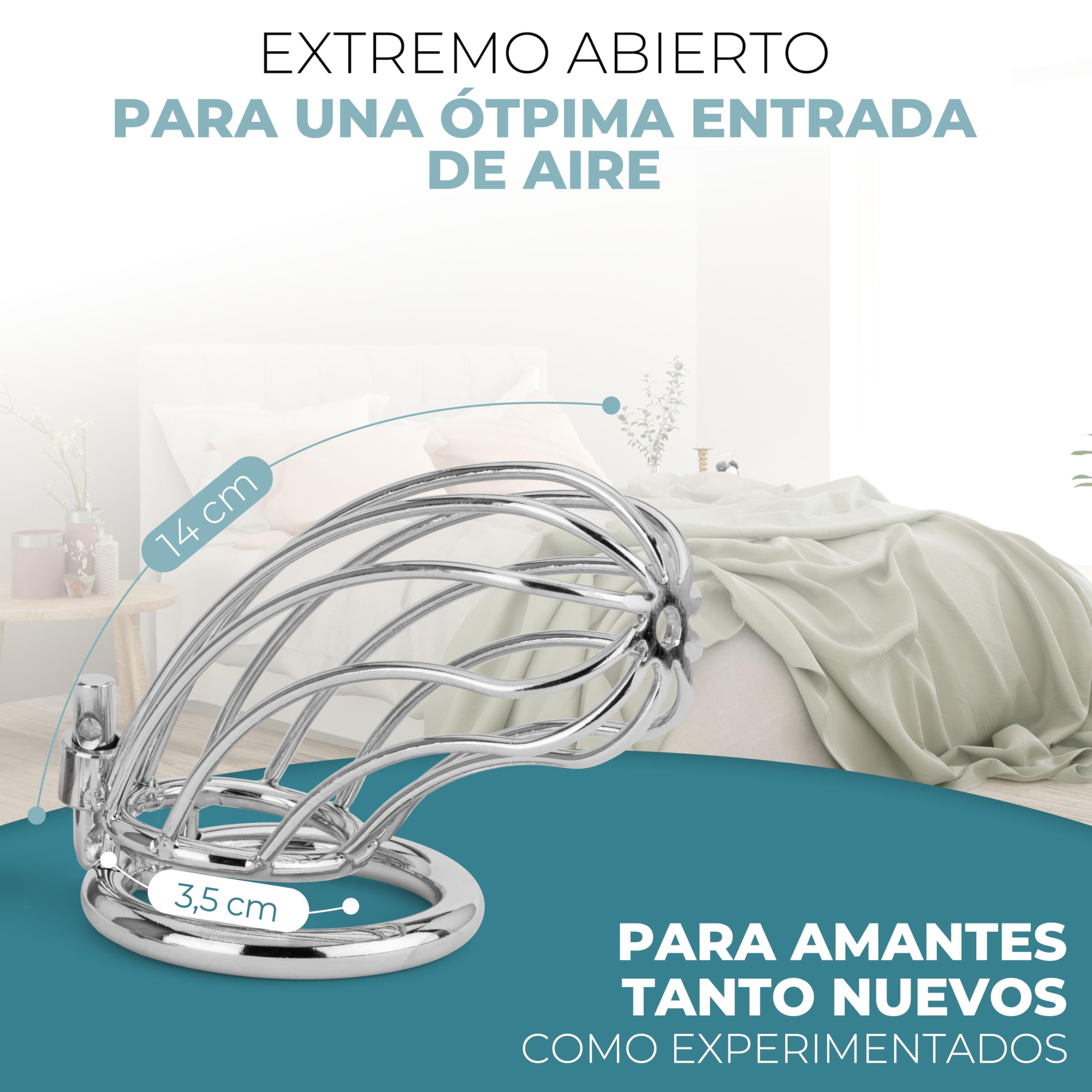 Chastity Cage Hombre, Jaula Castidad Hombre Castigo, Cock Cage Metal | Jaula de Castidad para Pene, Chastity Belt Male, Bondage Cinturon, BDSM, Men Sex Toy, Juegos Sexuales, Sextoys