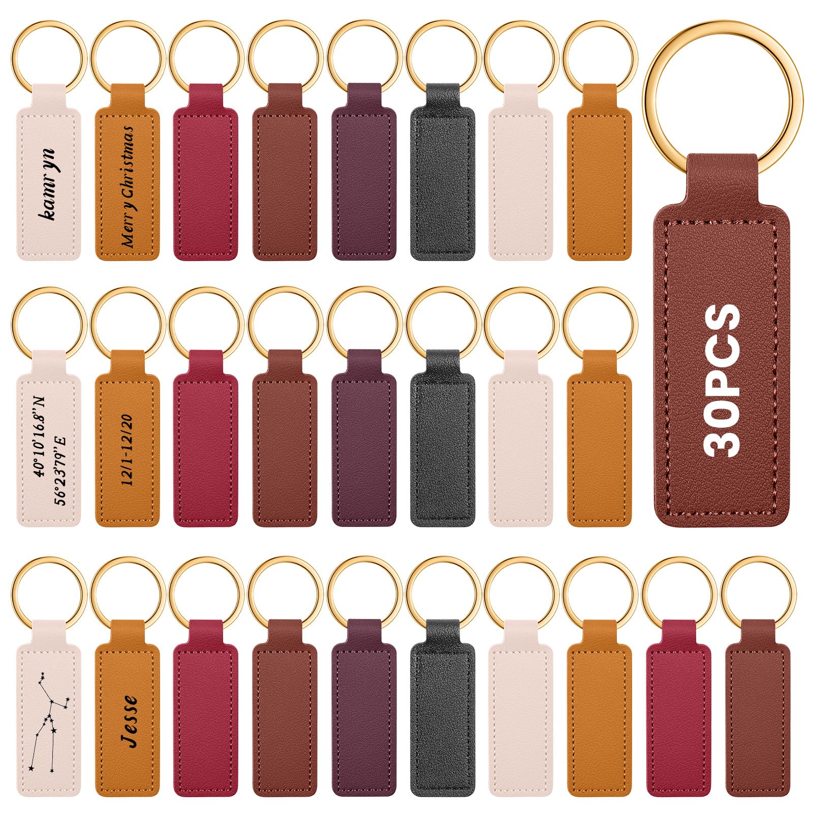 Leather Keychains Blank