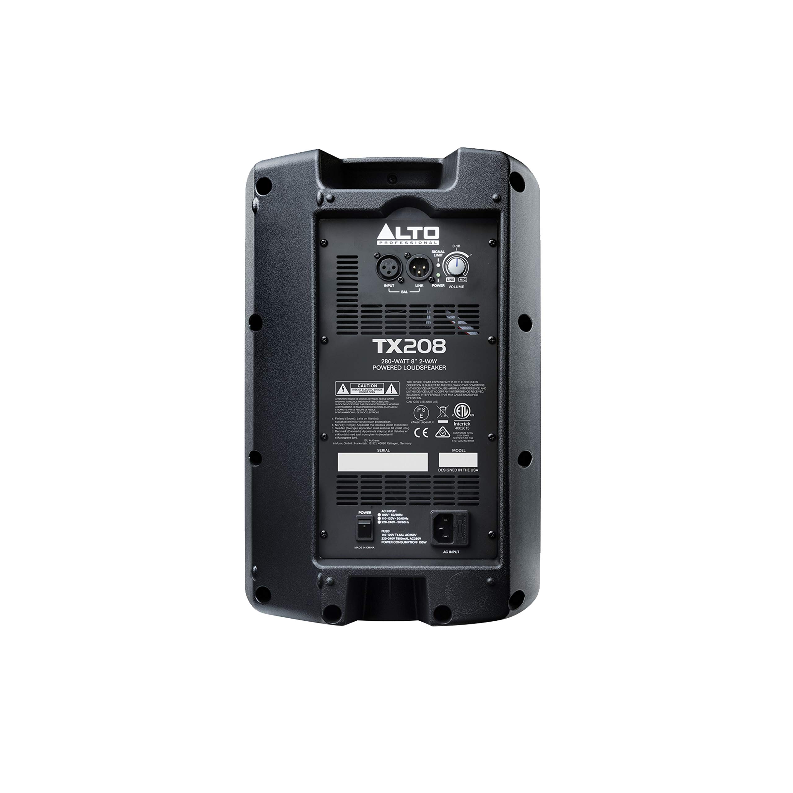 Amazon.com: Alto Professional TX208 | 300-Watt 8-Inch 2-Way