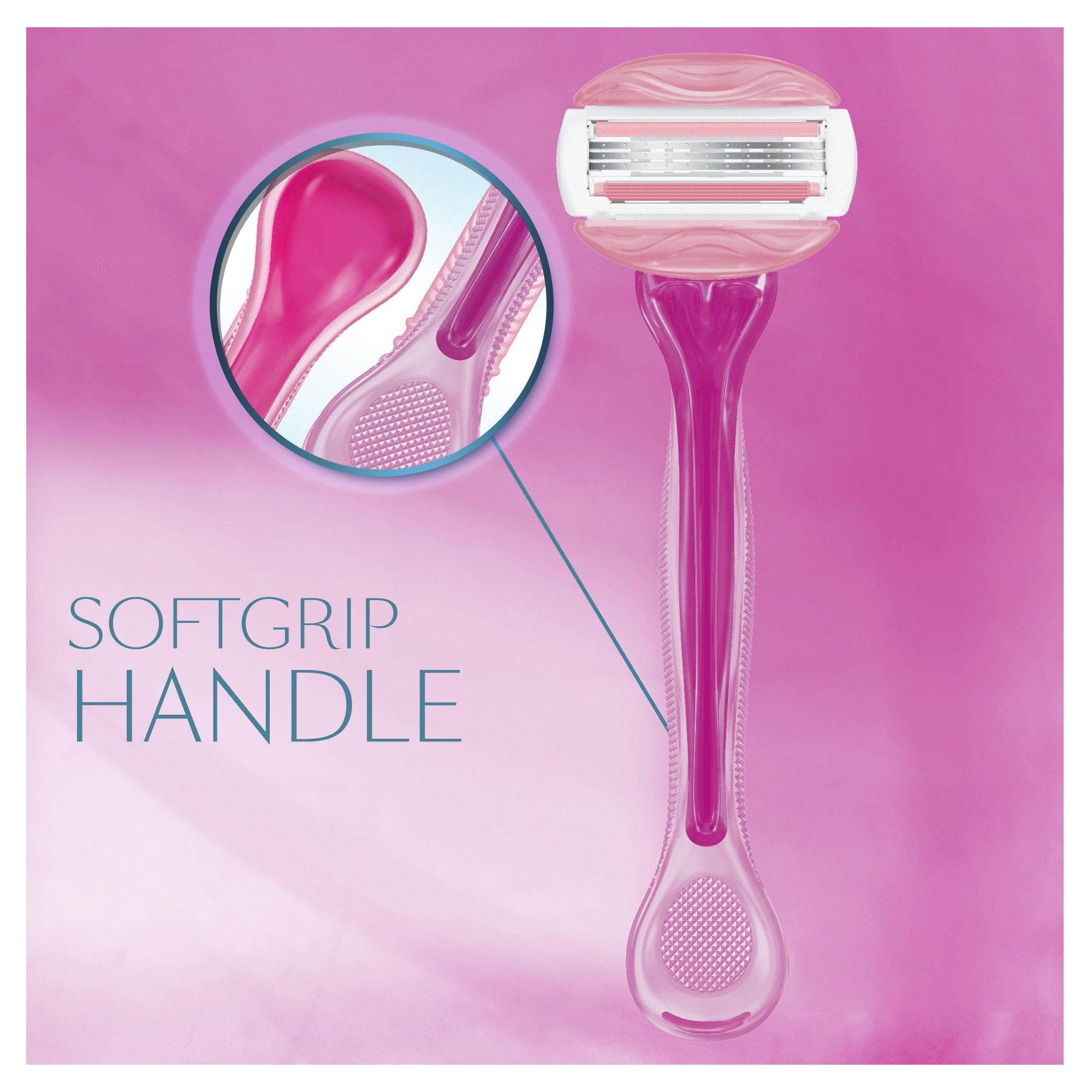 Gillette Venus ComfortGlide Disposable Razors for Women, 2 Count, White Tea Scented Moisture