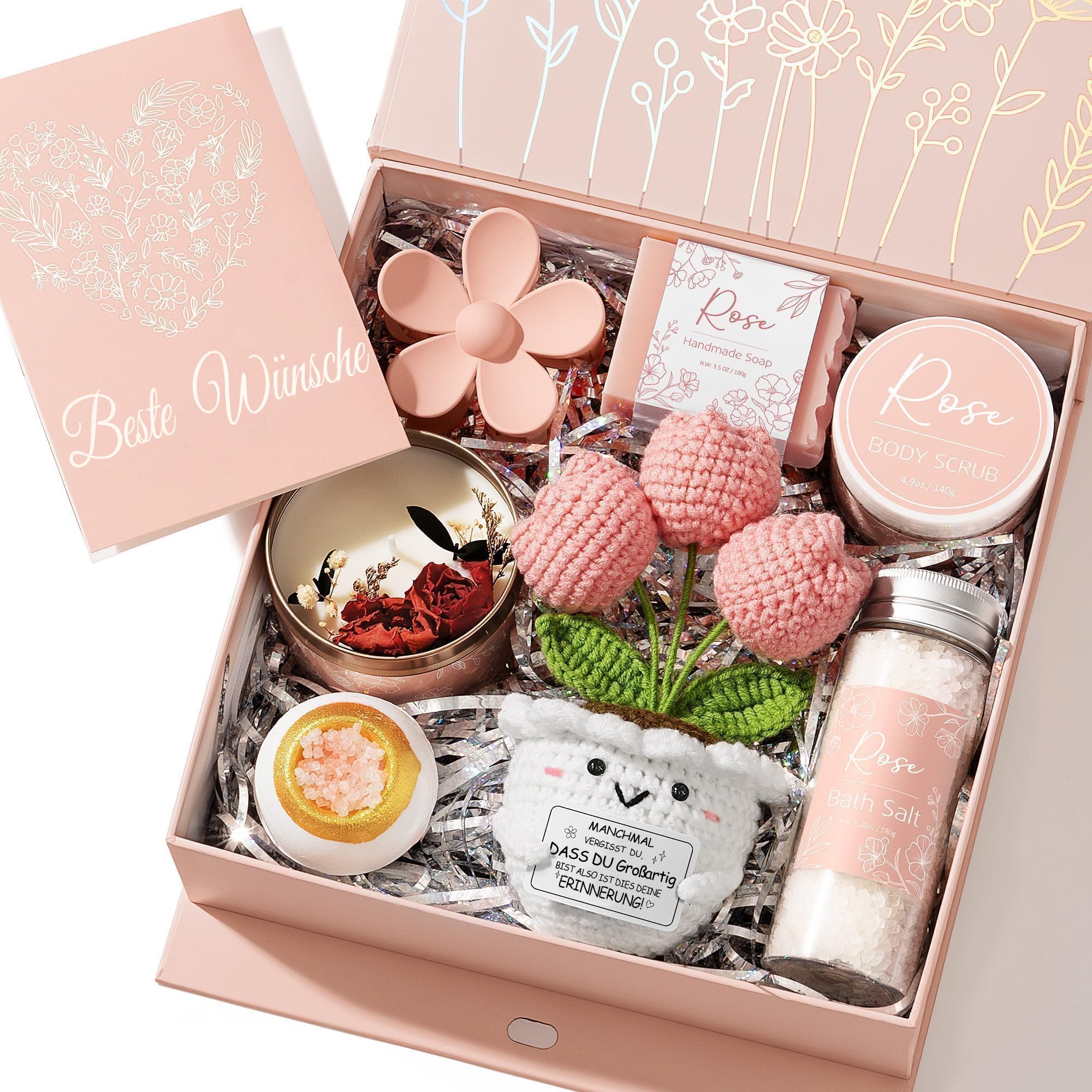 Geschenke für Frauen, Wellness Geschenkset Freundin Geburtstag, Geschenk Freundin Geburtstag, Geschenkset für Schwester, Beste Freundin, Mama Valentinstag Muttertag Weihnachtstag