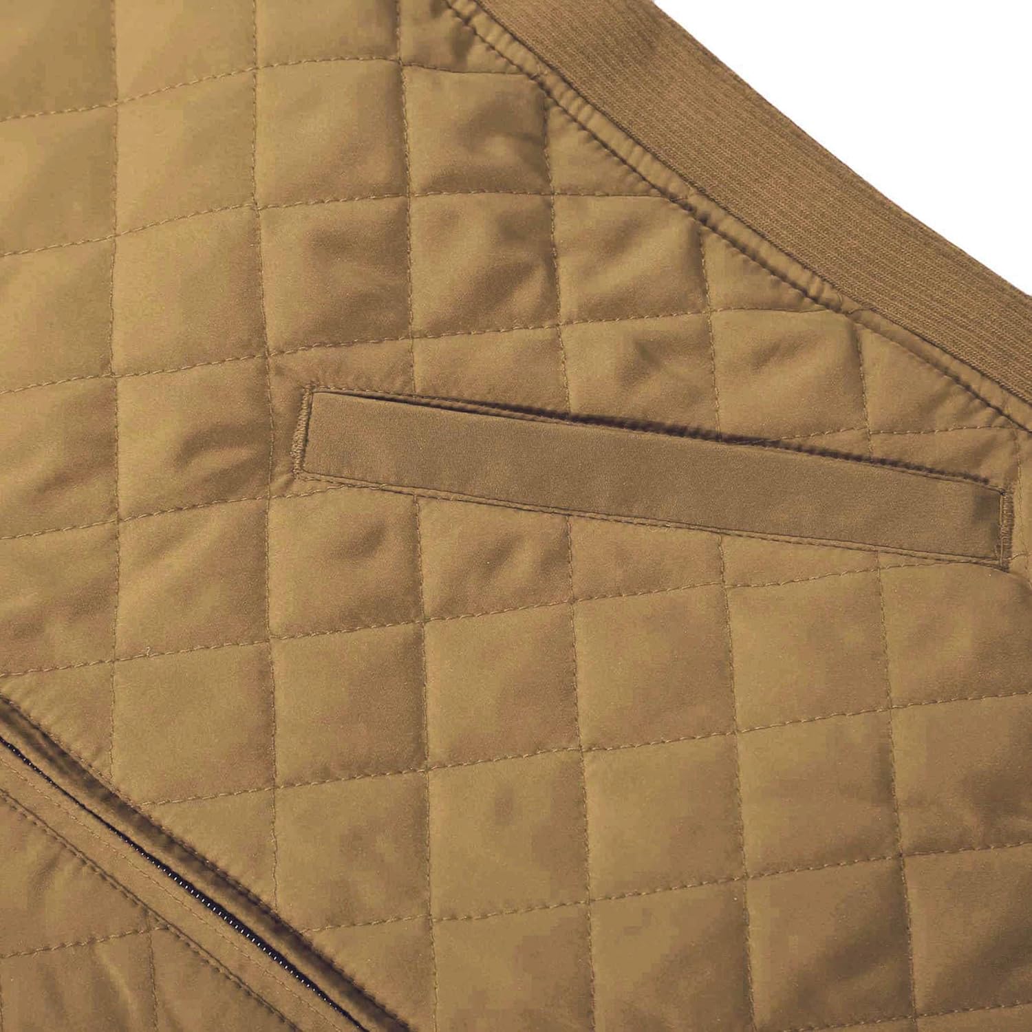 Bienzoe Women Medium Camel Quilted Casual Vest: Lightweight Packable Sleeveless Jacket