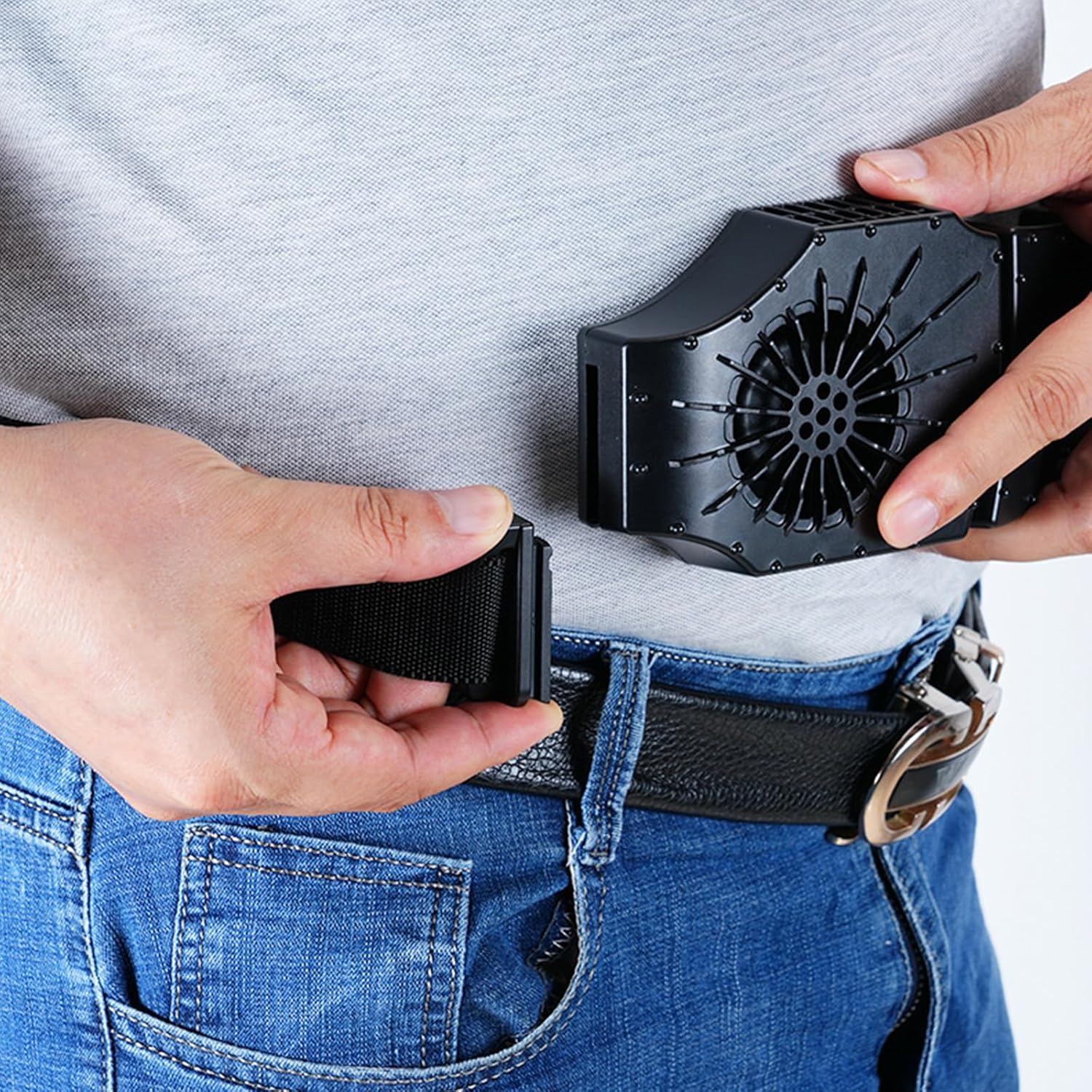 Waist Fan 8000mAh Body Lightweight Waist Clip Outdoor Sport Belt Clip ABS For Outdoor Camping Farm Fan