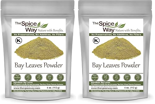Miniatura 8 de The Spice Way Hojas de laurel polvo de hoja de laurel molido (4 onzas), ideal para cocinar sopas, guisos y verduras
