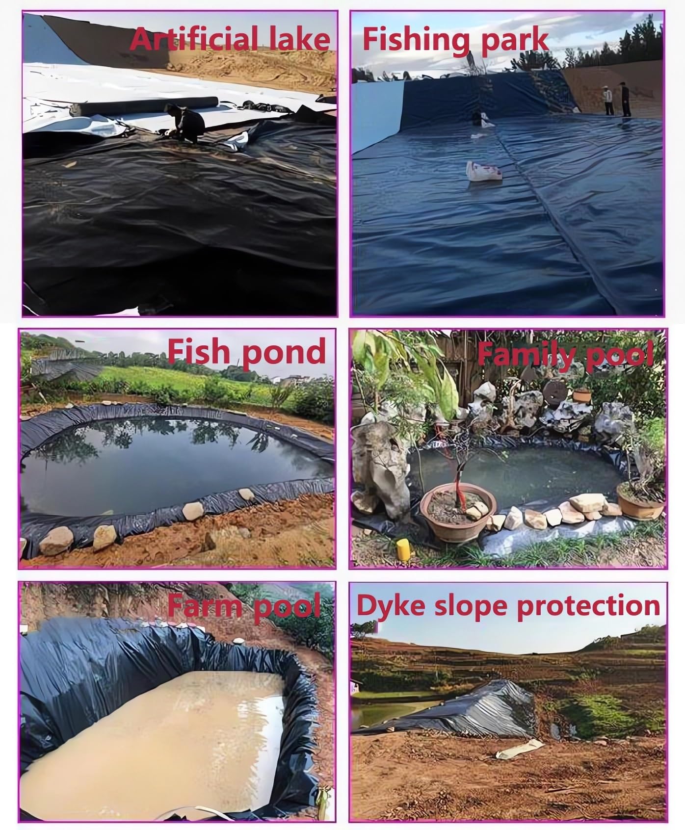 Revestimiento De Estanque Jardín, Lona para Estanque, Tela Asfáltica Negro El Plastico, Antienvejecimiento, Impermeable, Proteccion Solar, Aplicable A Estanque Prefabricado, Estanque para Tortugas(4mx