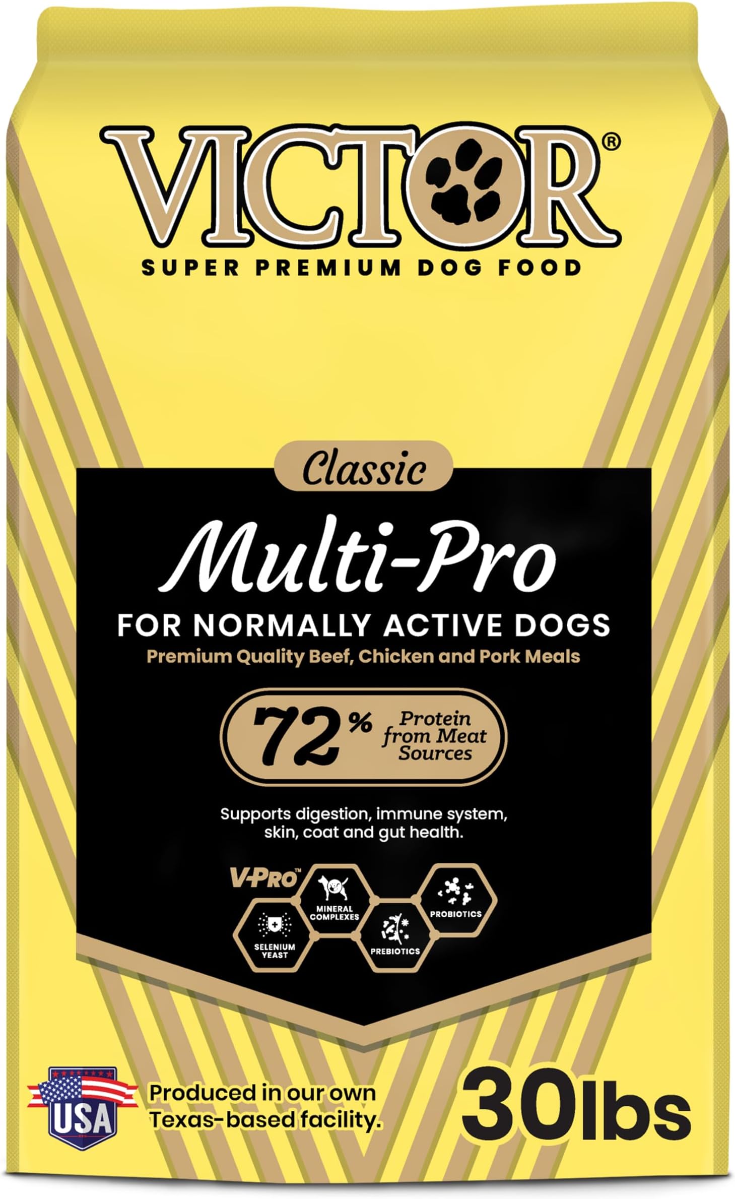 Super Premium Dog Food – Multi-Pro Dry Canine Food – Gluten Free Dog Kibble with Beef, Chicken and Pork Protein for Normally Active Dogs – All Breeds and All Life Stages, 30 lb