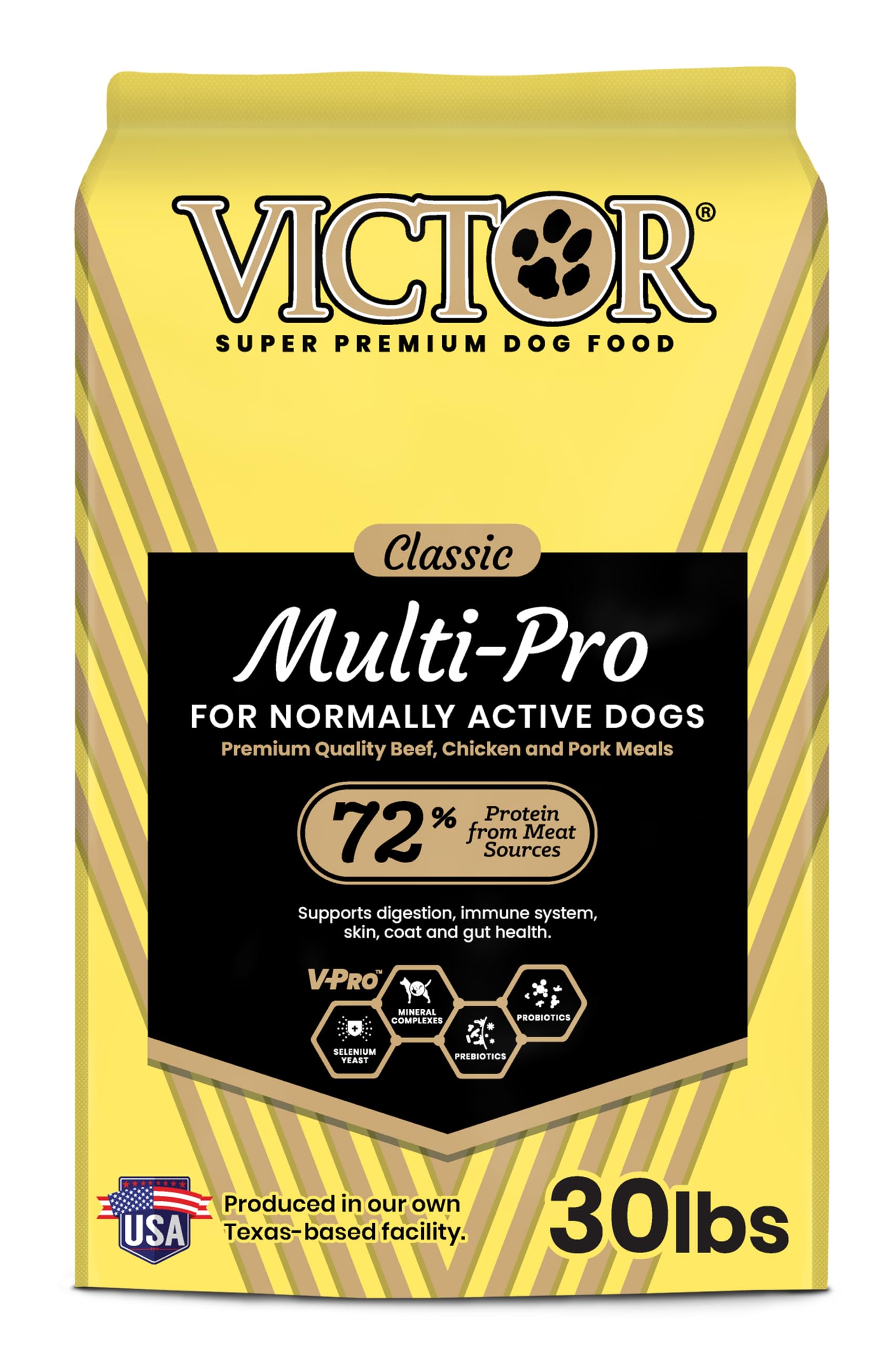 Super Premium Dog Food – Multi-Pro Dry Canine Food – Gluten Free Dog Kibble with Beef, Chicken and Pork Protein for Normally Active Dogs – All Breeds and All Life Stages, 30 lb