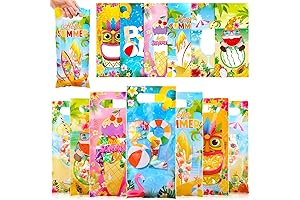 60 Pcs Summer Party Favor Bags Summer Beach Pool Plastic Bags Small...
