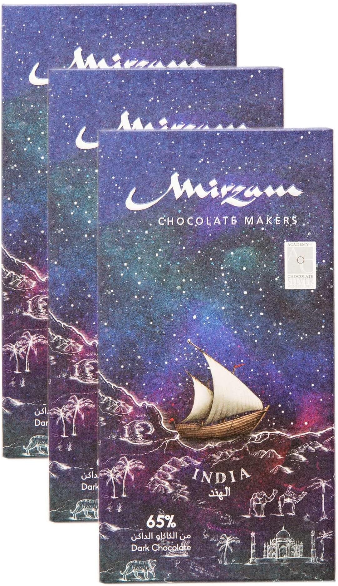 India Dark Chocolate 65% 3-PACK