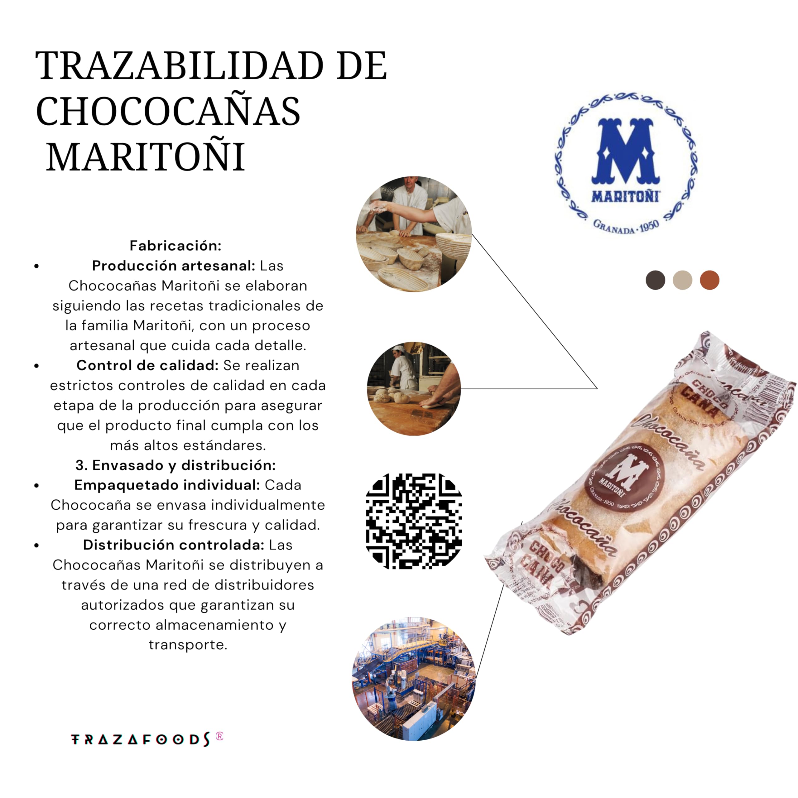 MARITOÑI Chococañas - Deliciosos Hojaldres Rellenos de Chocolate - Pack de 18 Unidades