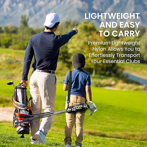 Miniatura 61 de FINGER TEN Bolsa para palos de golf, mini, ligera, para hombres, mujeres, mujeres, niños, con/sin bolsa de bola, portátil para campo de conducción