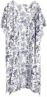 Women's Kimono Swimsuit Coverups Floral Print Summer Beach Cover Up Casual Resort Wear