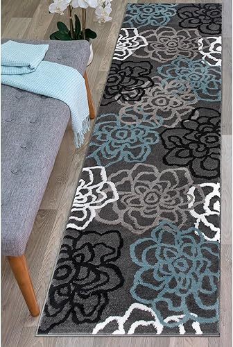 Miniatura 9 de Tapete moderno y contemporáneo con diseño de flores