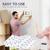 Vista 5 de 100 cintas de espuma de doble cara, cinta de montaje resistente, impermeable, extraíble, almohadilla adhesiva para automóvil, hogar, decoración