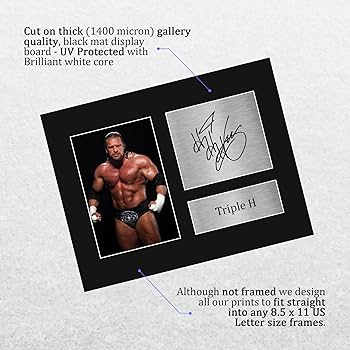 Amazon.com: HWC Trading Triple H Gifts Signed Printed