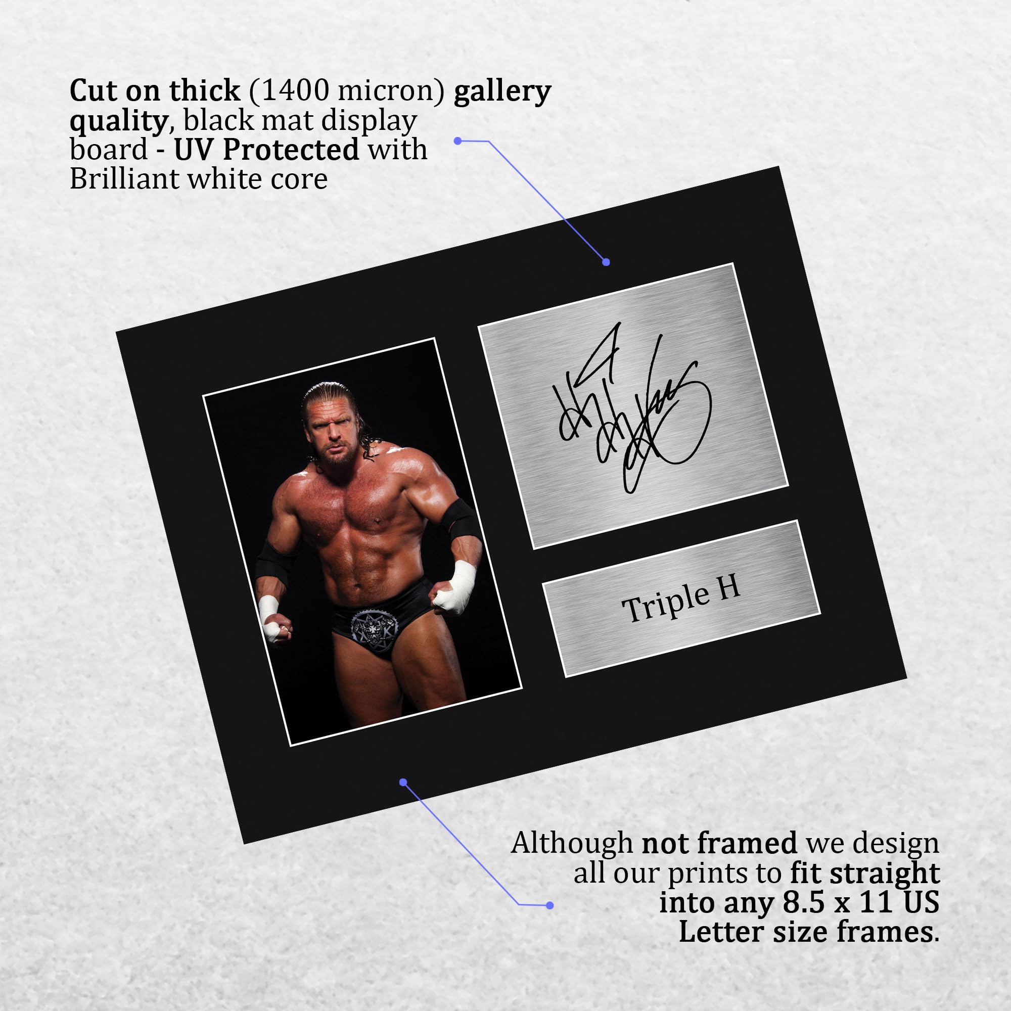 Amazon.com: HWC Trading Triple H Gifts Signed Printed Autograph