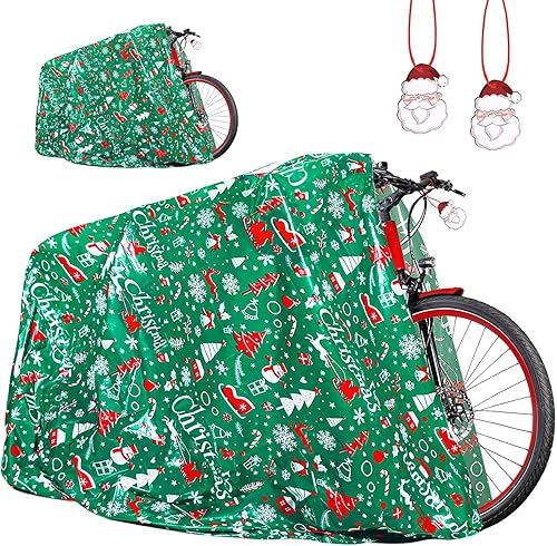 Aboofx 2 bolsas de Navidad extragrandes para bicicleta, 80 x 60 pulgadas, bolsas gigantes gigantes para paquetes enormes con etiquetas y lazos de