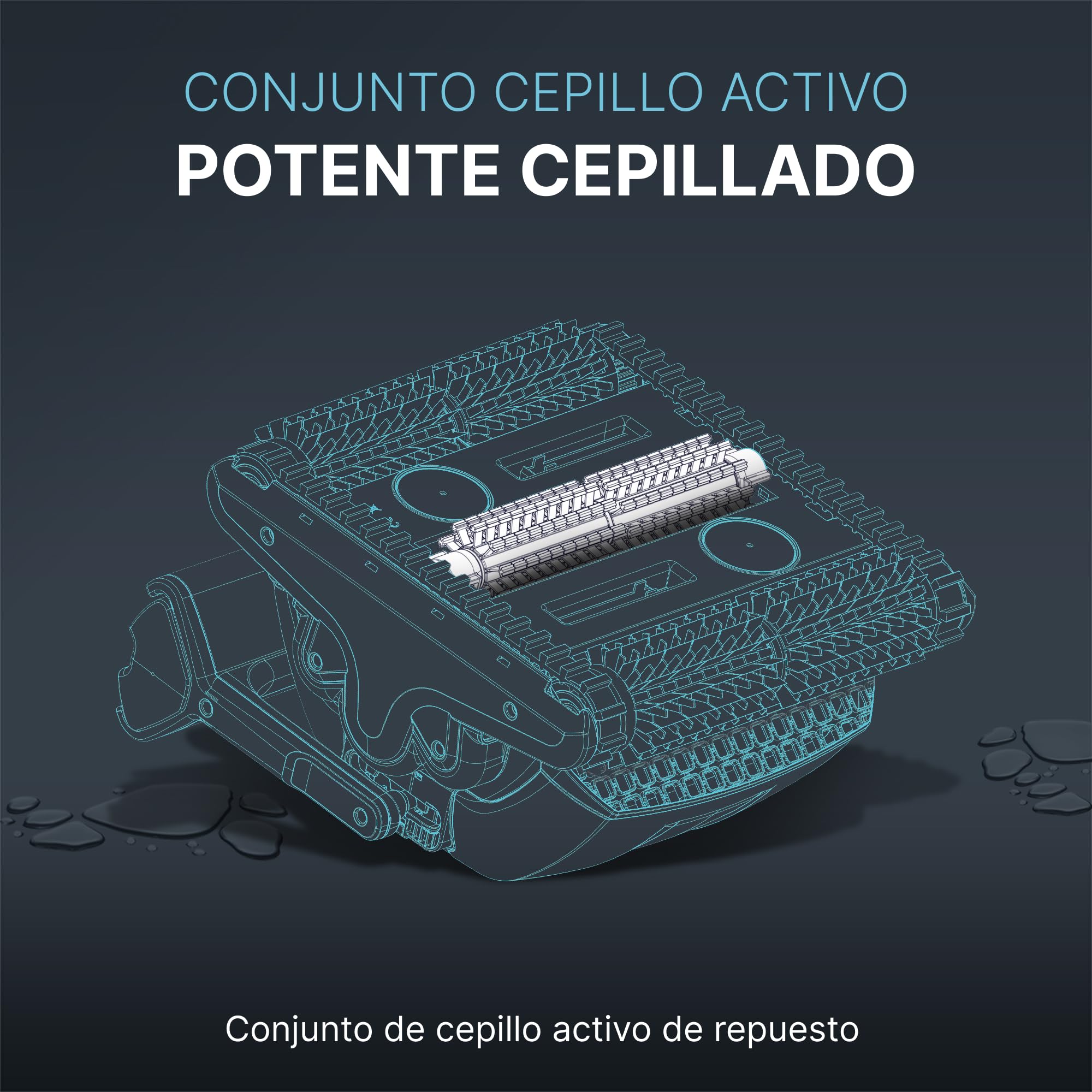 Dolphin Piezas de Recambio Originales - Conjunto Cepillo Activo - Ref. Maytronics: 9995541-ASSY