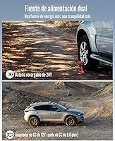 Vista 4 de Avid Power Compresor de aire portátil para inflar neumáticos de auto, bomba inalámbrica de 20 voltios, batería recargable y adaptador de 12 voltios