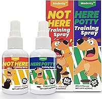 Mesboizy Dog Pee Spray Set: Here Potty & Not Here Training Sprays for Puppies - Fast Potty Habit Training (1.69oz Each)