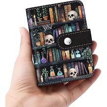 Goth Skul Bookshelf Small Photos Album for 2x3 Inch Films, 56 Pockets Mini Cute Albums Book for Polaroid Fujifilm Instax Mini Instant Camera Printer, Kpop Photocard Pictures Binders Storage