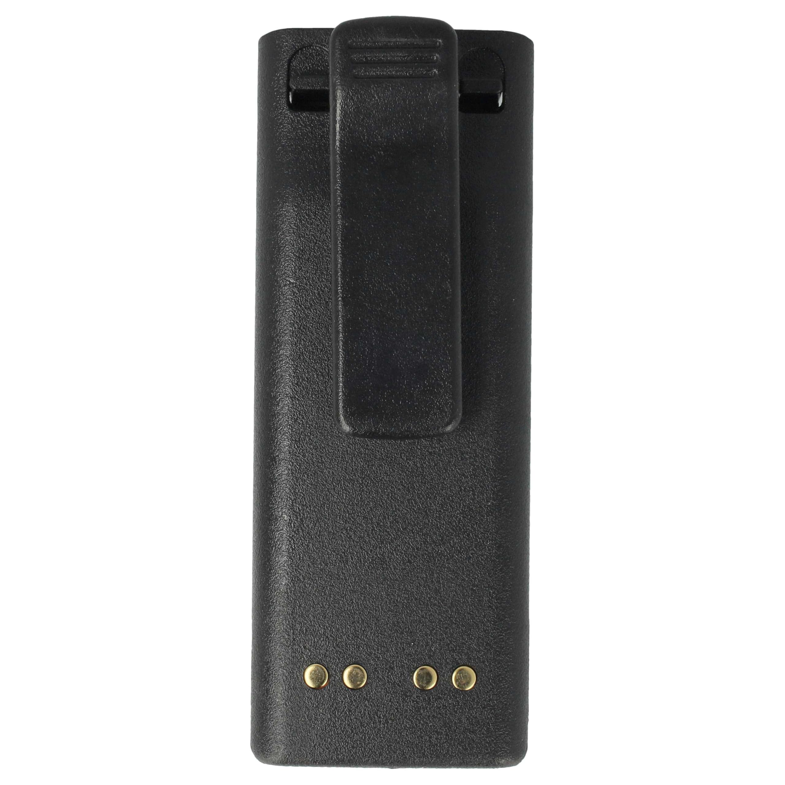 vhbw 2 x bateria zastępuje Motorola NTN7143B, NTN7143A, NTN7143 do radia (2300 mAh, 7,5 V, NiMH) + zacisk