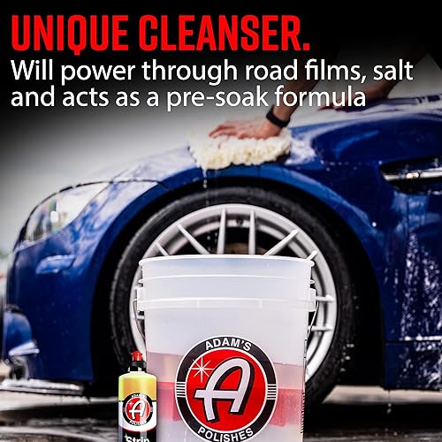 Miniatura 5 de Adam's Polishes Jabón para Lavar Autos Strip (16 oz)  Champú Removedor de Sellador y Cera, Removedor de Sal, Prelavado y Lavado Ácido  Espuma Espesa