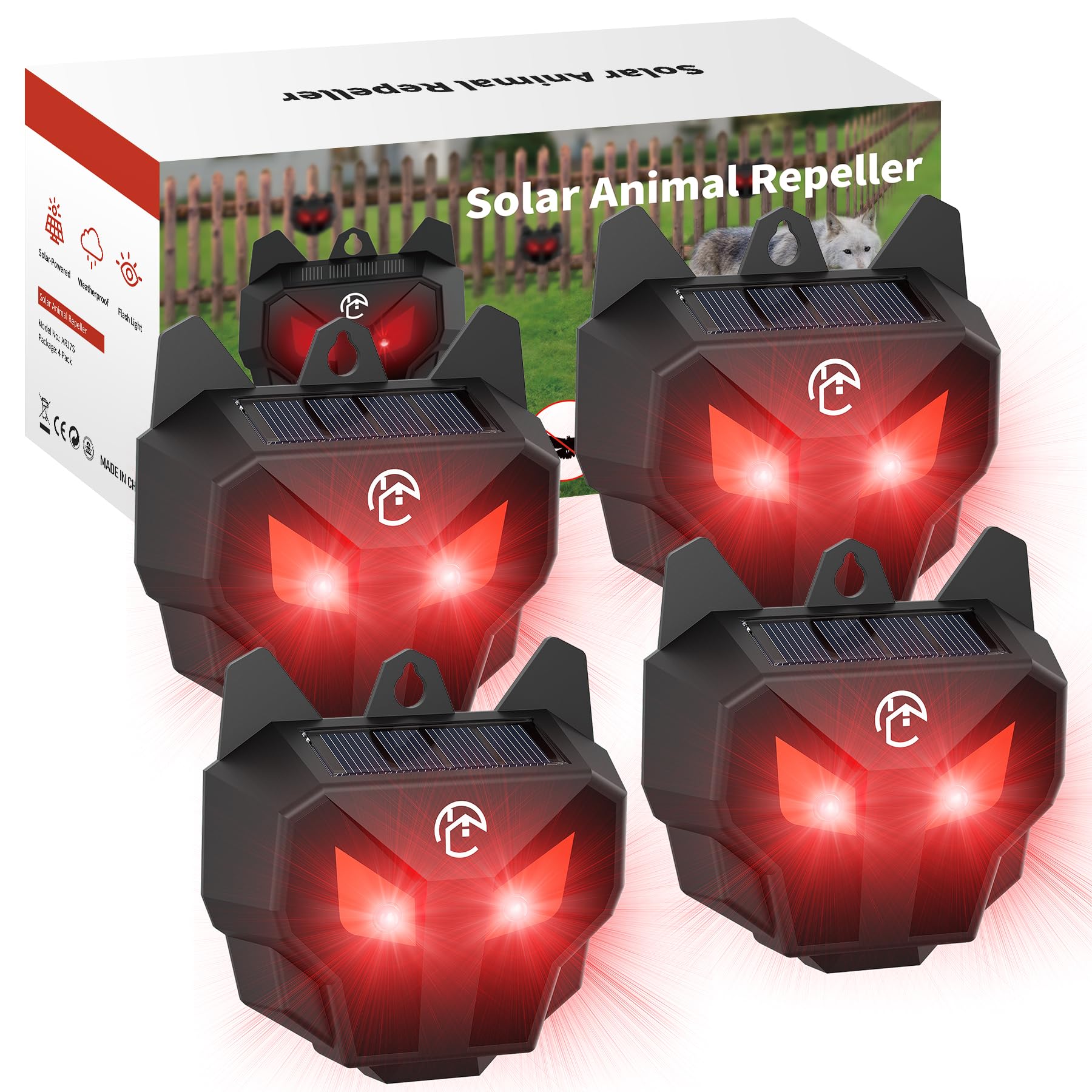Peepst Solar Red LED Flasher
