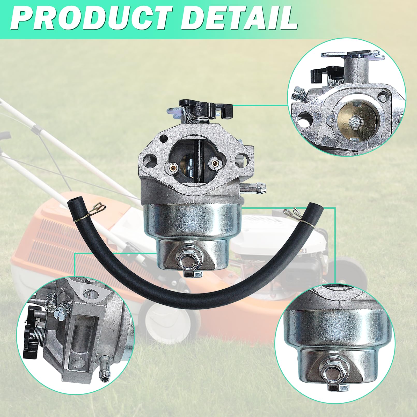 Kit Carburateur pour Honda GCV160 GCV135 GC160 GC135 GCV160-OHC Moteur et Tondeuse,Adefol Carbu GCV 160 Tondeuse à Gazon avec Bougie d'allumage,Filtre à Air,Joint, Pièces de Rechange 16100-Z0L-023